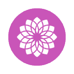 Symbol and purple colour of the Crown Chakra