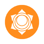 symbol of the orange coloured Sacral Chakra