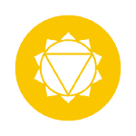 symbol and yellow colour of the Solar Plexus Chakra